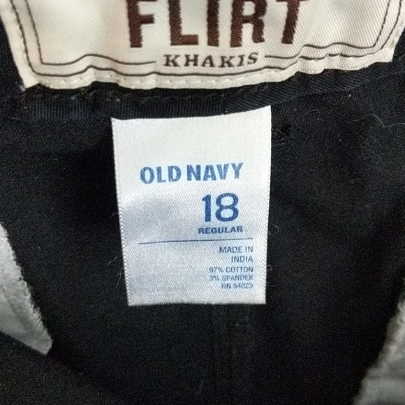 Old Navy Black Khaki Pants Size 18 - Picture 4 of 6